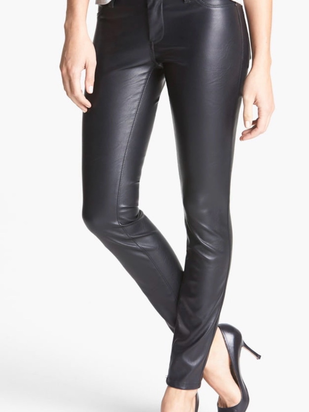 Blank NYC Faux Leather Skinny Pants - Black Size 26